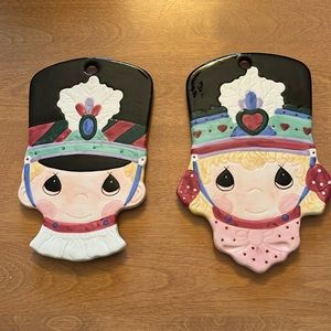 Precious Moments wall trivet pair